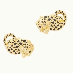LILLY PULITZER NWT Leopard Post Earrings 🐆